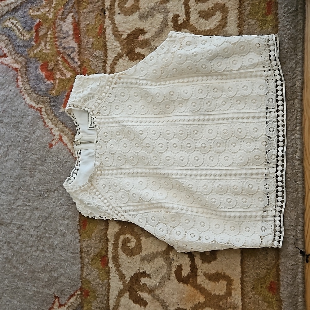 Patterned Abercrombie Sleeveless Crop Top